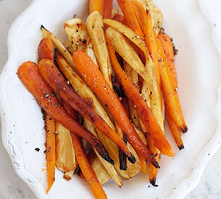 Roast carrots and parsnips